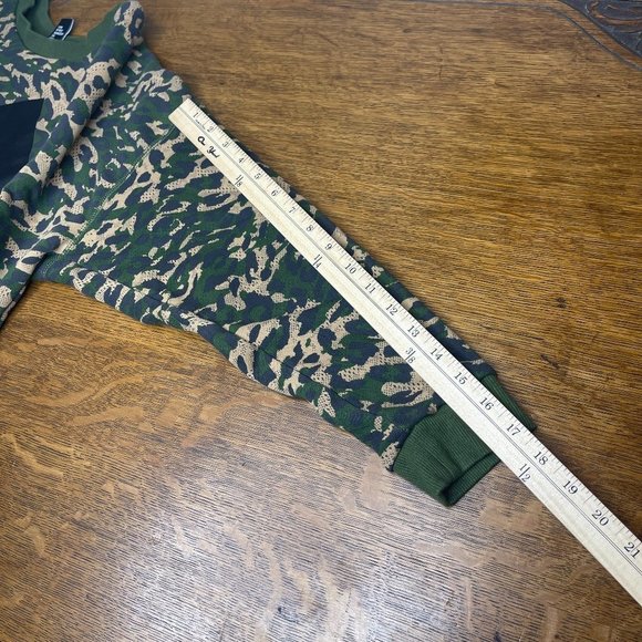 Adidas M Camo Leopard Crop Pullover Sweater​​ - Picture 9 of 14